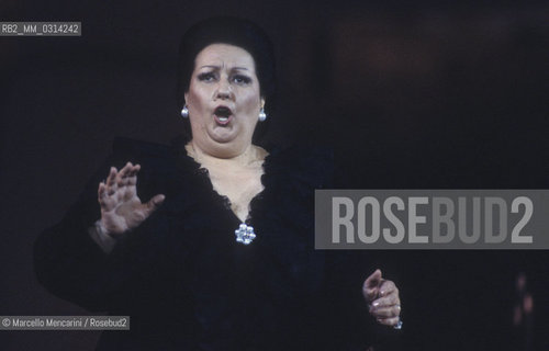 Opera singer Montserrat Caballé performing (about 1980) / Il soprano Montserrat Cabballé mentre canta (1980 circa) - ©Marcello Mencarini/Rosebud2