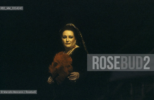 Opera singer Montserrat Caballé performing (about 1980) / Il soprano Montserrat Cabballé mentre canta (1980 circa) - ©Marcello Mencarini/Rosebud2