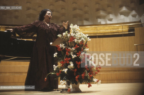 Rome, 1983. Spanish soprano Montserrat Caballé / Roma, 1983. Il soprano Montserrat Caballé - ©Marcello Mencarini/Rosebud2