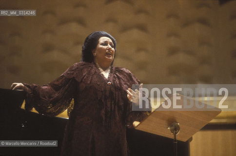Rome, 1983. Spanish soprano Montserrat Caballé / Roma, 1983. Il soprano Montserrat Caballé - ©Marcello Mencarini/Rosebud2