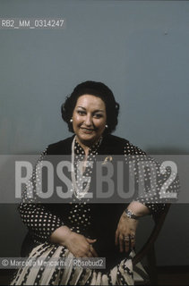 Rome, 1983. Spanish soprano Montserrat Caballé / Roma, 1983. Il soprano Montserrat Caballé - ©Marcello Mencarini/Rosebud2