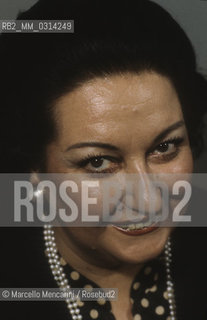 Rome, 1983. Spanish soprano Montserrat Caballé / Roma, 1983. Il soprano Montserrat Caballé - ©Marcello Mencarini/Rosebud2