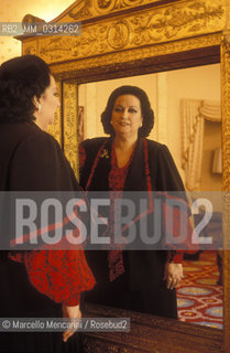 Rome, Excelsior Hotel, 1992. Spanish soprano Montserrat Caballé / Roma, Hotel Excelsior, 1992. Il soprano Montserrat Caballé - ©Marcello Mencarini/Rosebud2