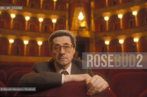 Rome, 1990. Italian musicologist Bruno Cagli / Roma, 1990. Il musicologo Bruno Cagli - ©Marcello Mencarini/Rosebud2