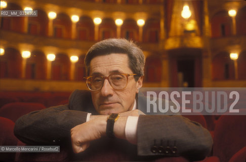 Rome, 1990. Italian musicologist Bruno Cagli / Roma, 1990. Il musicologo Bruno Cagli - ©Marcello Mencarini/Rosebud2