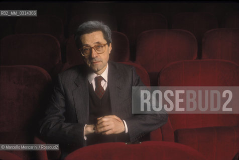 Rome, 1990. Italian musicologist Bruno Cagli / Roma, 1990. Il musicologo Bruno Cagli - ©Marcello Mencarini/Rosebud2