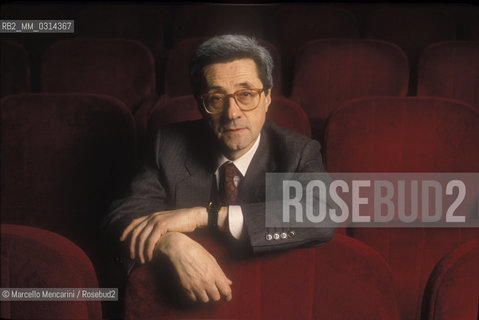 Rome, 1990. Italian musicologist Bruno Cagli / Roma, 1990. Il musicologo Bruno Cagli - ©Marcello Mencarini/Rosebud2