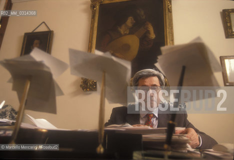 Rome, 1995. Italian musicologist Bruno Cagli / Roma, 1995. Il musicologo Bruno Cagli - ©Marcello Mencarini/Rosebud2
