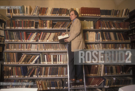 Rome, 2000. Musicologist and director of Santa Cecilia Conservatory Lionello Cammarota / Roma, 20000. Il musicologo e direttore del  Conservatorio di Santa Cecilia Lionello Cammarota - ©Marcello Mencarini/Rosebud2