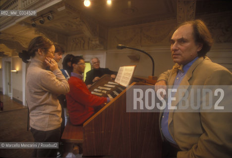 Rome, 2000. Musicologist and director of Santa Cecilia Conservatory Lionello Cammarota / Roma, 20000. Il musicologo e direttore del  Conservatorio di Santa Cecilia Lionello Cammarota - ©Marcello Mencarini/Rosebud2