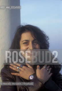 Capri, 1995. Italian writer Rossana Campo / Capri, 1995. La scrittrice Rossana Campo - ©Marcello Mencarini/Rosebud2