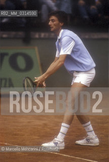 Rome, 1987. Italian tennis player Paolo Cané / Roma, 1987. Il tennista  Paolo Canè - ©Marcello Mencarini/Rosebud2