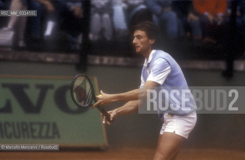 Rome, 1987. Italian tennis player Paolo Cané / Roma, 1987. Il tennista  Paolo Canè - ©Marcello Mencarini/Rosebud2
