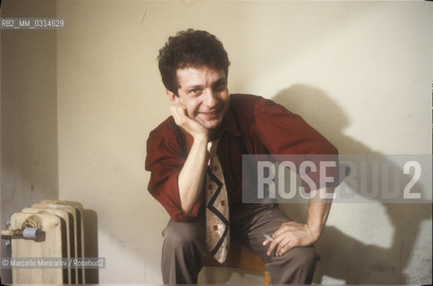 Rome, Teatro Olimpico, about 1985. Italian pop singer Sergio Caputo / Roma, Teatro Olimpico, 1985 circa. Il cantante Sergio Caputo - ©Marcello Mencarini/Rosebud2