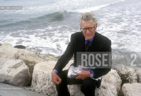 Venice Lido, 1995. Italian publisher C arlo Caracciolo / Lido di Venezia, 1995. Leditore Carlo Caracciolo - ©Marcello Mencarini/Rosebud2