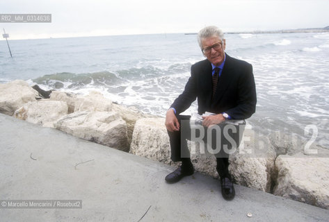 Venice Lido, 1995. Italian publisher C arlo Caracciolo / Lido di Venezia, 1995. Leditore Carlo Caracciolo - ©Marcello Mencarini/Rosebud2