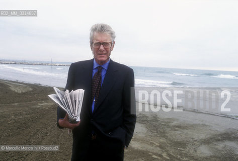 Venice Lido, 1995. Italian publisher C arlo Caracciolo / Lido di Venezia, 1995. Leditore Carlo Caracciolo - ©Marcello Mencarini/Rosebud2