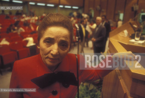 Giuseppina Cardillo Azzaro, President of the International Association Sofia (1994) / Giuseppina Cardillo Azzaro, Presidente Associazione Internazionale Sofia (1994) - ©Marcello Mencarini/Rosebud2