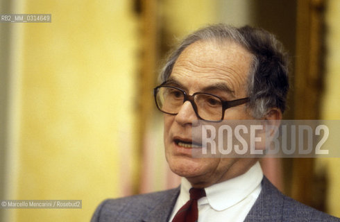 Fashion designer Pierre Cardin, about 1985 / Lo stilista Pierre Cardin, 1985 circa - ©Marcello Mencarini/Rosebud2