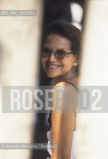 Venice, San Giorgio Island, 1996. Actress Claudia Cardinale / Venezia, Isola di San Giorgio, 1996. Lattrice Claudia Cardinale - ©Marcello Mencarini/Rosebud2