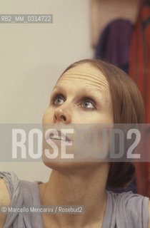 Rome, about 1980. American contemporary dance choreographer, performer, and poet Carolyn Carlson during a rehearsal / Roma, 1980 circa. La coreografa, danzatrice e poetessa Carolyn Carlson durante una prova - ©Marcello Mencarini/Rosebud2