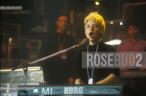 Sanremo Music Festival 1991. British pop-rock singer Carmel / Festival di Sanremo 1991. La cantante inglese Carmel - ©Marcello Mencarini/Rosebud2