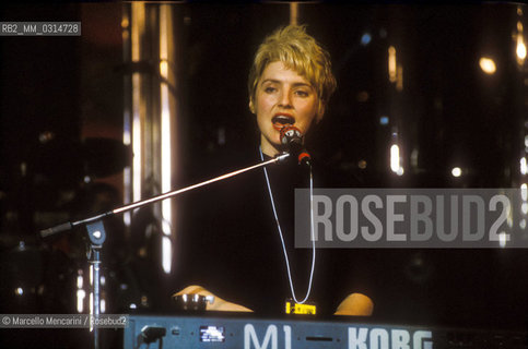 Sanremo Music Festival 1991. British pop-rock singer Carmel / Festival di Sanremo 1991. La cantante inglese Carmel - ©Marcello Mencarini/Rosebud2