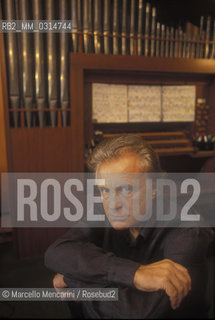 Rome, Chiesa di SantIgnazio, 1999. Italian organist Giorgio Carnini / Roma, Chiesa di SantIgnazio, 1999. Lorganista Giorgio Carnini - ©Marcello Mencarini/Rosebud2