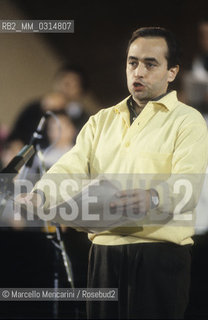 Vatican City, about 1985. Spanish tenor José Carreras during a rehearsal in the Nervi Hall / Città del Vaticano, 1985 circa. Il tenore José Carreras durante una prova in Sala Nervi - ©Marcello Mencarini/Rosebud2