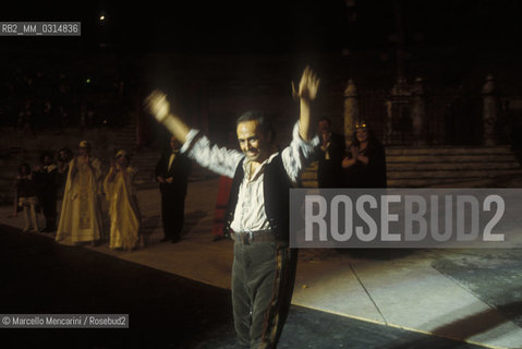 Verona Arena, 1995. Tenor José Carreras performing in Carmen on the occasion of hes career / Arena di Verona, 1995. Il tenore José Carreras si esibisce in Carmen in occasione del 25° anniversario della sua carriera - ©Marcello Mencarini/Rosebud2