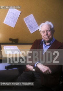 Rome, about 1980. American composer Elliott Carter / Roma, 1980. Il compositore Elliott Carter - ©Marcello Mencarini/Rosebud2