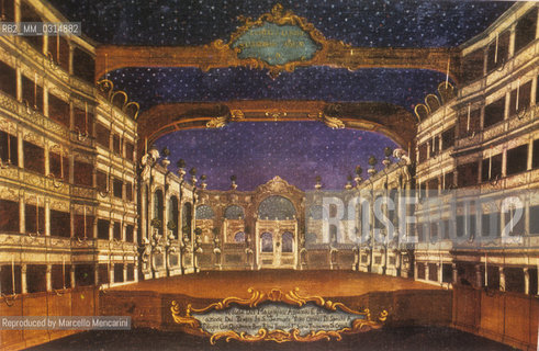Painting of the San Samuele Theater. It was a very important theater in Venice in the time of Giacomo Casanova who played the violin here in the 1745-1746 season. It was closed in 1818 and became a depository. It reopened after some time but was demolished at the end of  the nineteenth century. Now in its place there is a school. / Dipinto del Teatro San Samuele. Fu un teatro molto attivo e famoso ai tempi di Giacomo Casanova che qui suonò il violino nella stagione 1745-46. Nel 1818 fu chiuso e trasformato in magazzino. Riaprì dopo qualche tempo, ma fu demolito alla fine dellOttocento. Oggi vi sorge una scuola - Reproduced by Marcello Mencarini
/Rosebud2