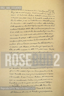 Page of Les Mémoires by Giacomo Casanova (handwritten text) / Pagina delle Memorie di Giacomo Casanova (testo manoscritto) - Reproduced by Marcello Mencarini
/Rosebud2