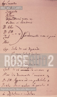 Notes by Giacomo Casanova for Mozarts Don Giovanni / Appunti di Giacomo Casanova per il Don Giovanni di Mozart  - Reproduced by Marcello Mencarini
/Rosebud2