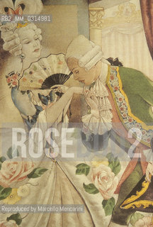 Giacomo Casanova on an illustration by Umberto Brunelleschi, about 1920 / Giacomo Casanova in una illutrazione di Umberto Brunelleschi, 1920 circa - Reproduced by Marcello Mencarini
/Rosebud2