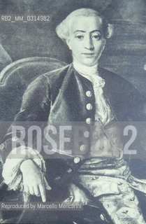 Portrait of Giacomo Casanova attributed to Anton Raphael Mengs / Ritratto di Giacomo Casanova attribuito a  Anton Raphael Mengs - Reproduced by Marcello Mencarini
/Rosebud2