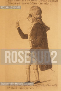 Caricature of Giacomo Casanova / Caricatura di Giacomo Casanova - Reproduced by Marcello Mencarini
/Rosebud2