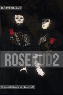 Venice Carnival 1998 dedicated to Giacomo Casanova. Masks / Carnevale di Venezia 1998 dedicato a Giacomo Casanova. Maschere - ©Marcello Mencarini/Rosebud2