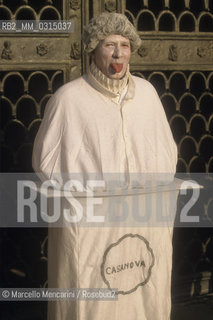 Venice Carnival 1998 dedicated to Giacomo Casanova. Mask / Carnevale di Venezia 1998 dedicato a Giacomo Casanova. Maschera - ©Marcello Mencarini/Rosebud2