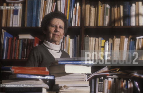 Italian mathematician Emma Castelnuovo, about 1985 / La matematica Emma Castelnuovo, 1985 circa - ©Marcello Mencarini/Rosebud2