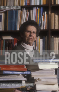 Italian mathematician Emma Castelnuovo, about 1985 / La matematica Emma Castelnuovo, 1985 circa - ©Marcello Mencarini/Rosebud2