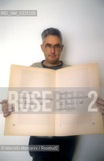 Italian composer Niccolò Castiglioni, 1988 / Il compositore Niccolò Castiglioni, 1988 - ©Marcello Mencarini/Rosebud2