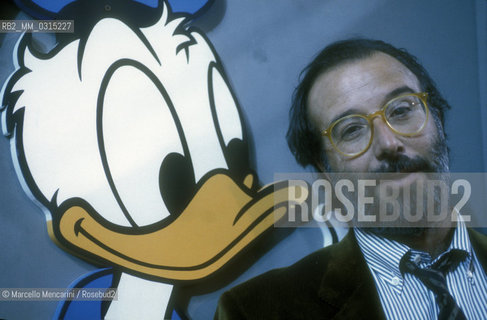 Italia cartoonist Giorgio Cavazzano, 1990 / Il disegnatore di fumetti Giorgio Cavazzano, 1990 - ©Marcello Mencarini/Rosebud2
