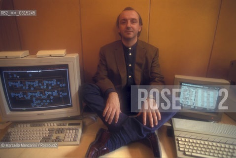 Italian composer Luigi Ceccarelli, 1994 / Il compositore Luigi Ceccarelli, 1994 - ©Marcello Mencarini/Rosebud2