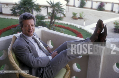 Venice Lido, Venice Film Festival 1991. Italian movie producer Vittorio Cecchi Gori / Lido di Venezia, Mostra del Cinema di Venezia 1991. Il produttore cinematografico Vittorio Cecchi Gori - ©Marcello Mencarini/Rosebud2