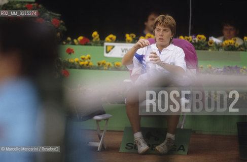 Italian tennis player Sandra Cecchini, Rome 1989 / La tennista Sandra Cecchini, Roma 1989 - ©Marcello Mencarini/Rosebud2
