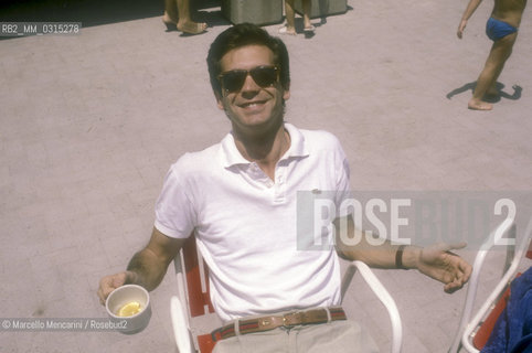 Italian journalist Alessandro Cecchi Paone, 1986 / Il giornalista Alessandro Cecchi Paone, 1986 - ©Marcello Mencarini/Rosebud2