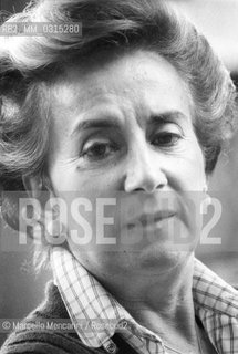 Rome, 1979. Italian journalist and writer Camilla Cederna / Roma, 1979. La giornalista Camilla Cederna - ©Marcello Mencarini/Rosebud2