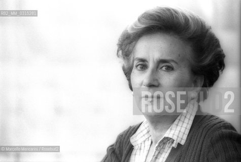 Rome, 1979. Italian journalist and writer Camilla Cederna / Roma, 1979. La giornalista Camilla Cederna - ©Marcello Mencarini/Rosebud2