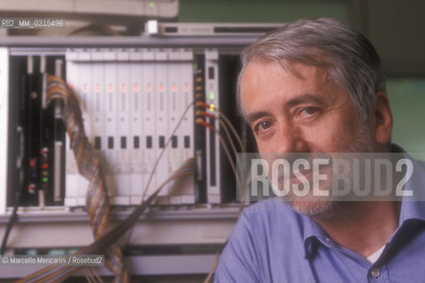 Turin, 1999. Leonardo Chiariglione, member of CSELT (corporate research center of Telecom Italy), founder of the MPEG group, inventor of the format MPEG-1, MPEG-2 and MP3 / Torino, 1999. Leonardo Chiariglione, membro del CSELT (centro ricerche aziendale di Telecom Italia), fondatore del gruppo MPEG, inventore del  formato standard MPEG-1, MPEG-2 e MP3 - ©Marcello Mencarini/Rosebud2